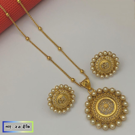 Indian Joypuri Premium Quality Pendant Set Code: A005867