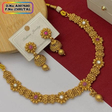 Indian Joypuri Premium Quality Necklace Set Code: A007680