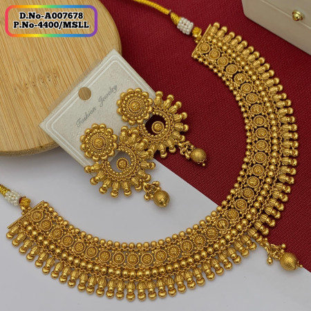 Indian Joypuri Premium Quality Necklace Set Code: A007678