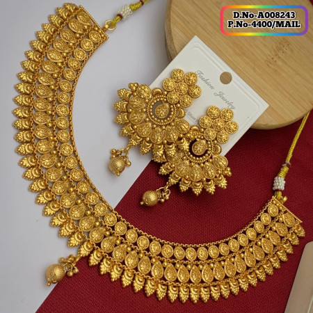 Indian Joypuri Premium Quality Necklace Set Code: A008243