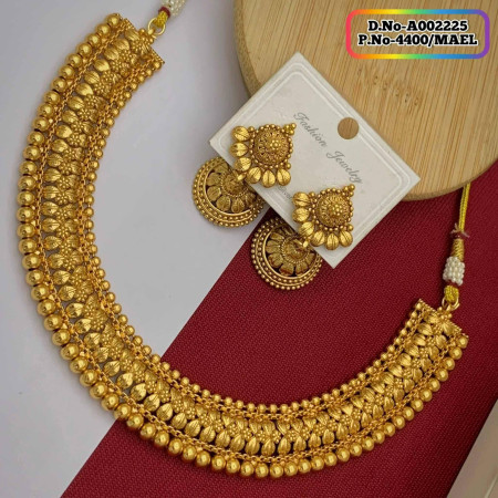 Indian Joypuri Premium Quality Necklace Set Code: A002225